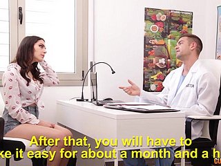 Bootyful Babe Valentina Nappi verleidt haar arts en wordt hard genageld