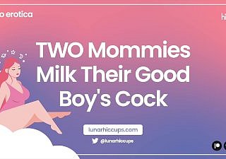 ASMR两个妈妈牛奶他们的好男孩的公鸡音频角色扮演湿漉漉的声音两个女孩三人组