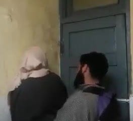 Hijab suckle fucked with code of practice bathroom